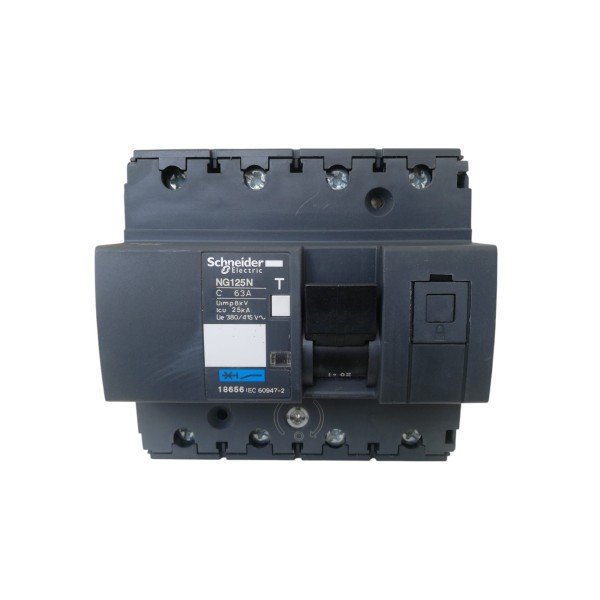 Schneider 18656 circuit breaker ng125 4p 63a 25k curve c